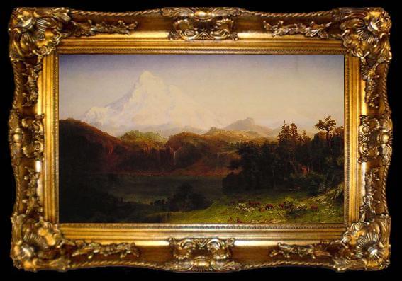 framed  Albert Bierstadt Mount Hood, Oregon, ta009-2